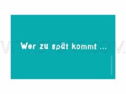 Zeige Details für Frühstücksbrettchen Wer zu spät kommt... Bild von Frühstücksbrettchen Wer zu spät kommt...
