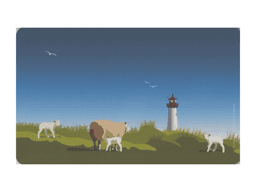 Zeige Details für Frühstücksbrettchen Schafe Sylt Bild von Frühstücksbrettchen Schafe Sylt