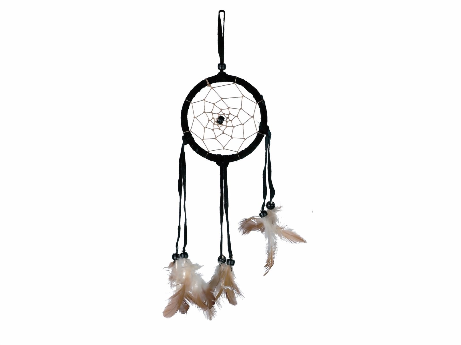 Bild von Dreamcatcher Wildlederoptik schwarz, 9cm