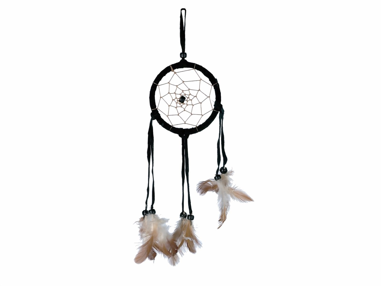 Bild von Dreamcatcher Wildlederoptik schwarz, 6cm