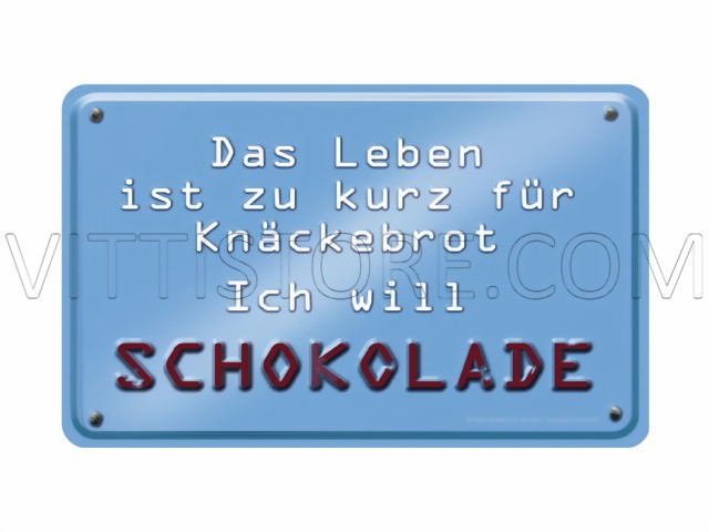 Bild von Frühstücksbrettchen Ich will Schokolade