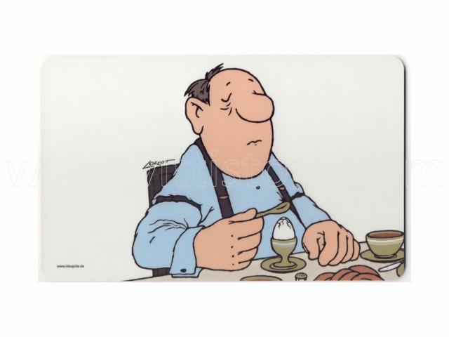 Bild von Frühstücksbrettchen Loriot Mann