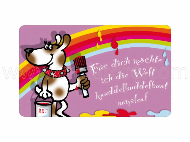 Bild von Frühstücksbrettchen Knuddelbuddelbunt
