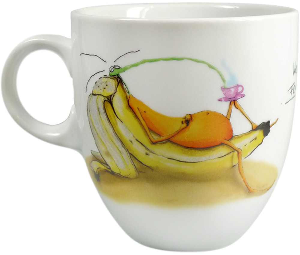 Bild von Tasse Workaholic Fruchtfliege