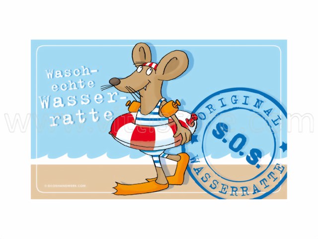 Bild von Frühstücksbrettchen Wasserratte