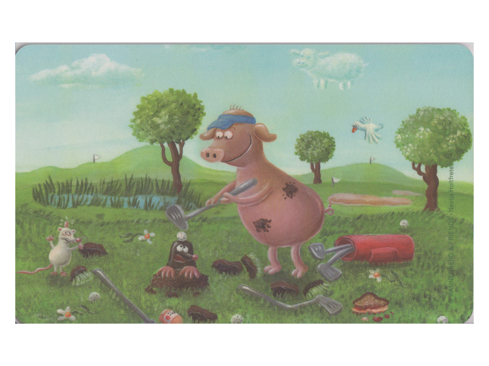 Bild von Frühstücksbrettchen Golf-Chaos