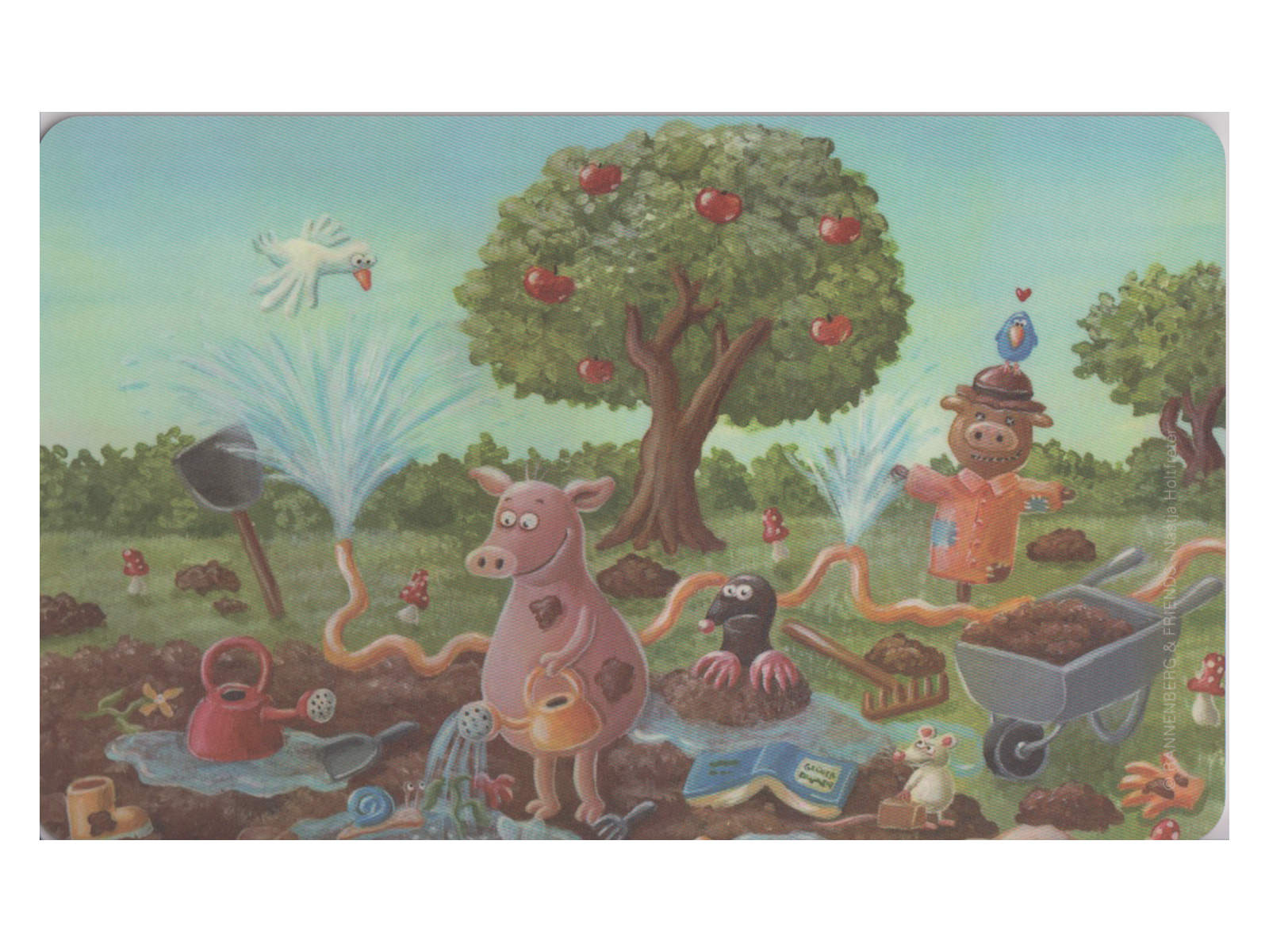 Bild von Frühstücksbrettchen Garten-Chaos