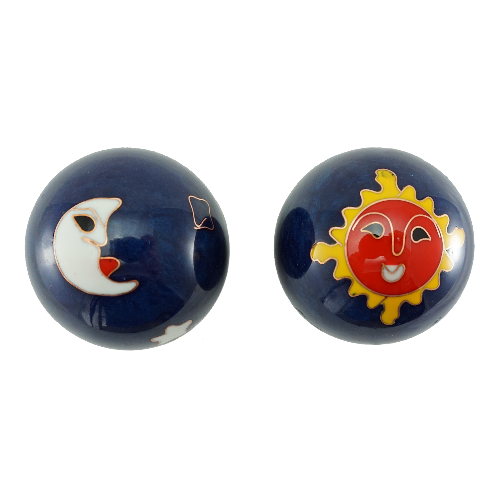 Bild von Qigong-Kugeln Sonne/Mond blau ø 47 mm