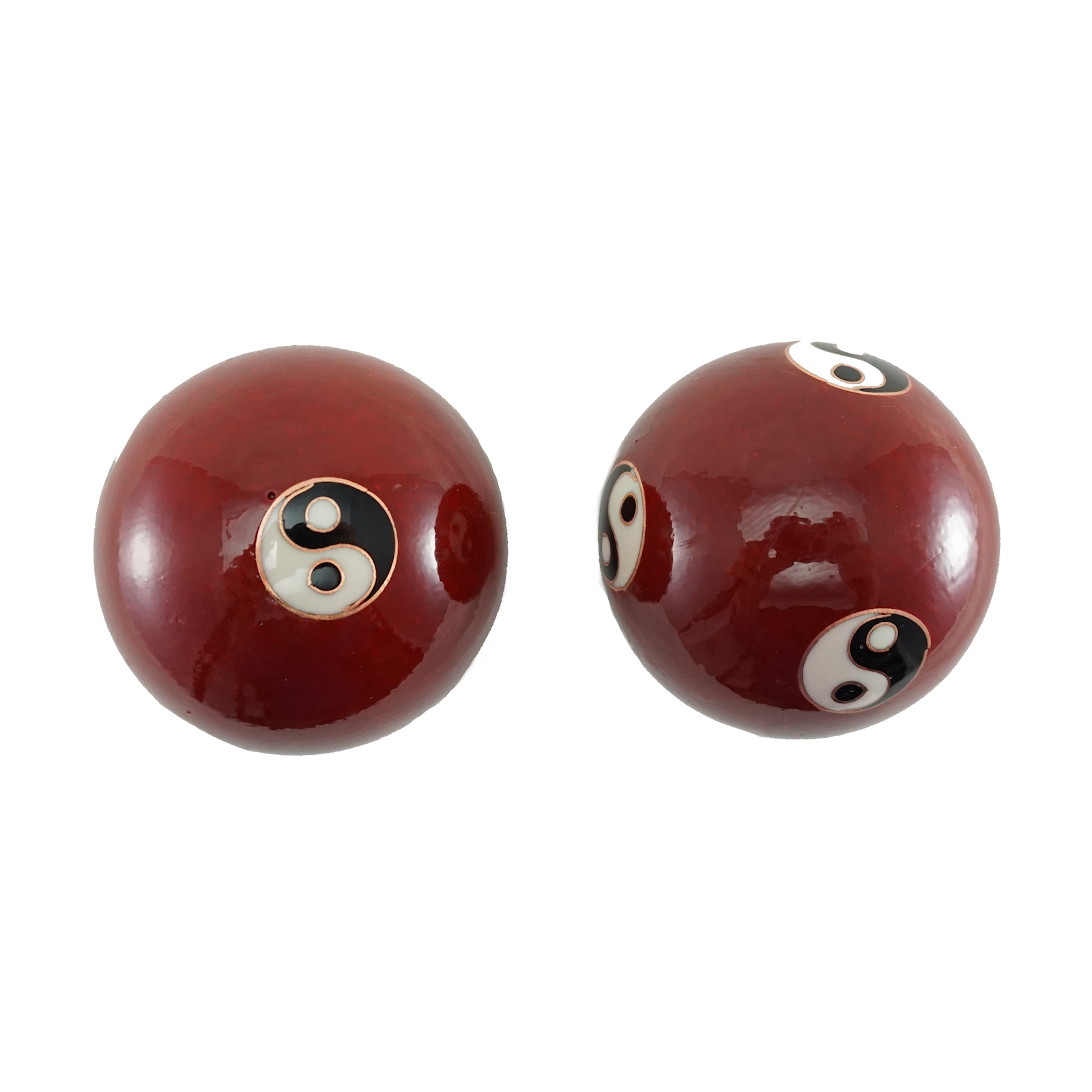 Bild von Qigong-Kugeln Yin-Yang rot ø 37 mm