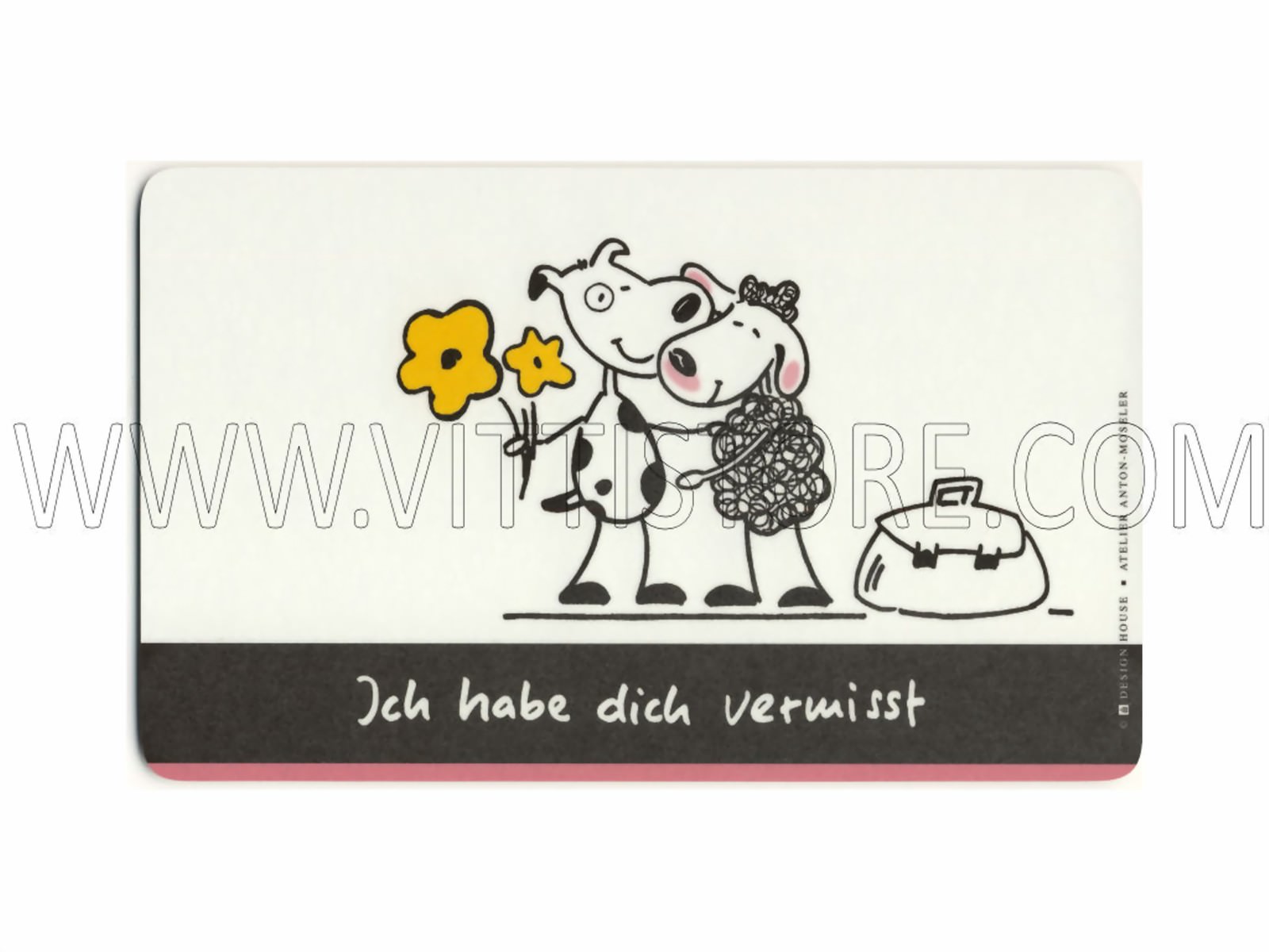 Bild von Frühstücksbrettchen Ich habe Dich vermißt