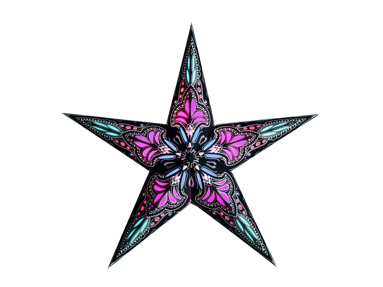 Bild von starlightz jaipur black/pink earth friendly Leuchtstern