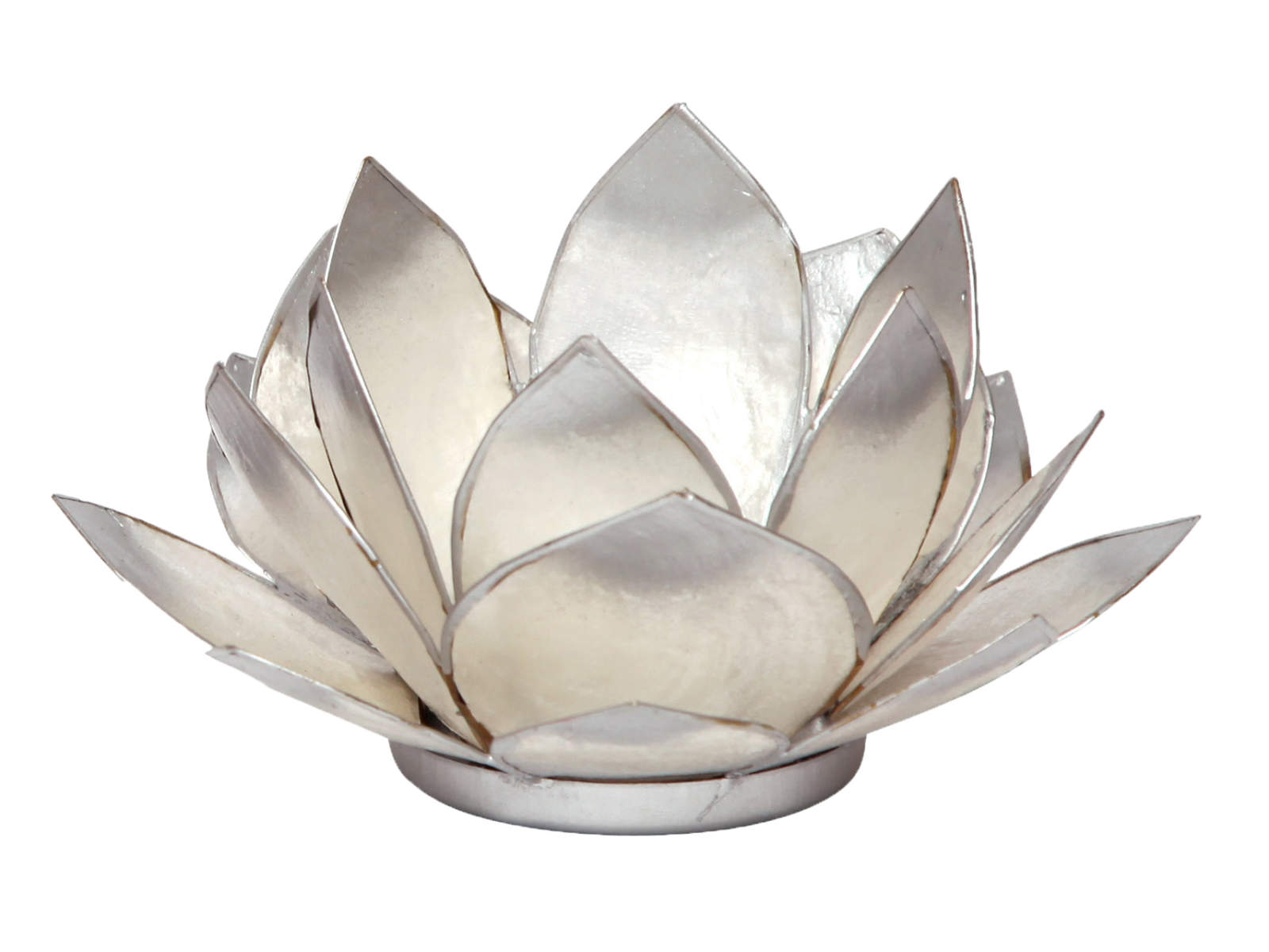 Bild von Teelicht Lotus-Licht Sonnenaufgang silber