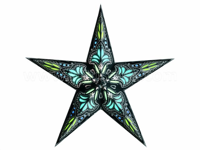Bild von starlightz jaipur black/turquoise earth friendly Leuchtstern